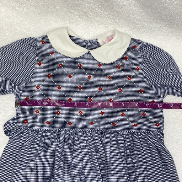 Sophie dess houndstoothoth long sleeved Peter Pan collar dress girls size 4 - Picture 5 of 6